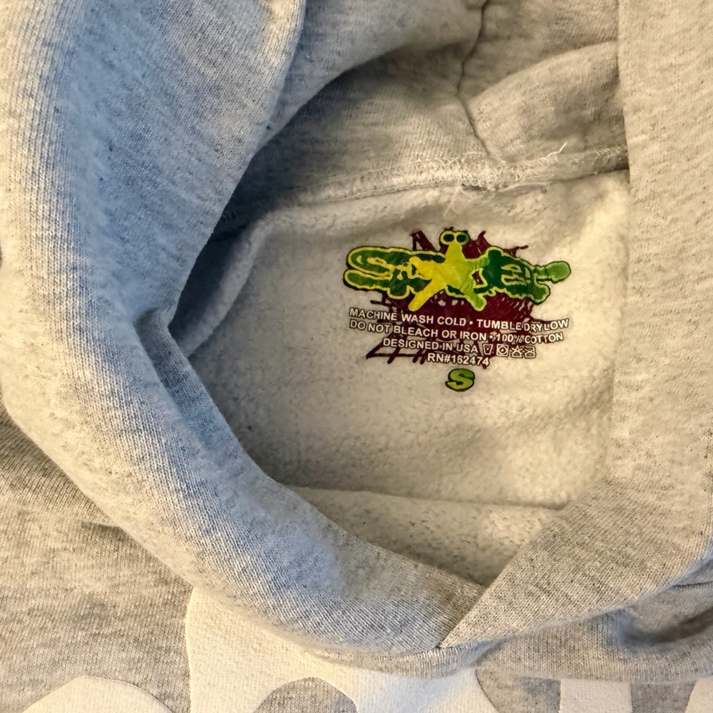 Gray Hoodie with Graphic Logo